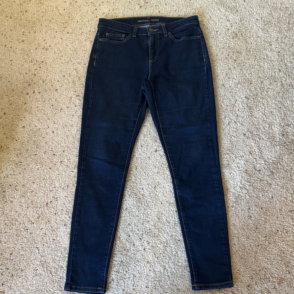 Michael Kors Women's Dark Blue Skinny Jeans